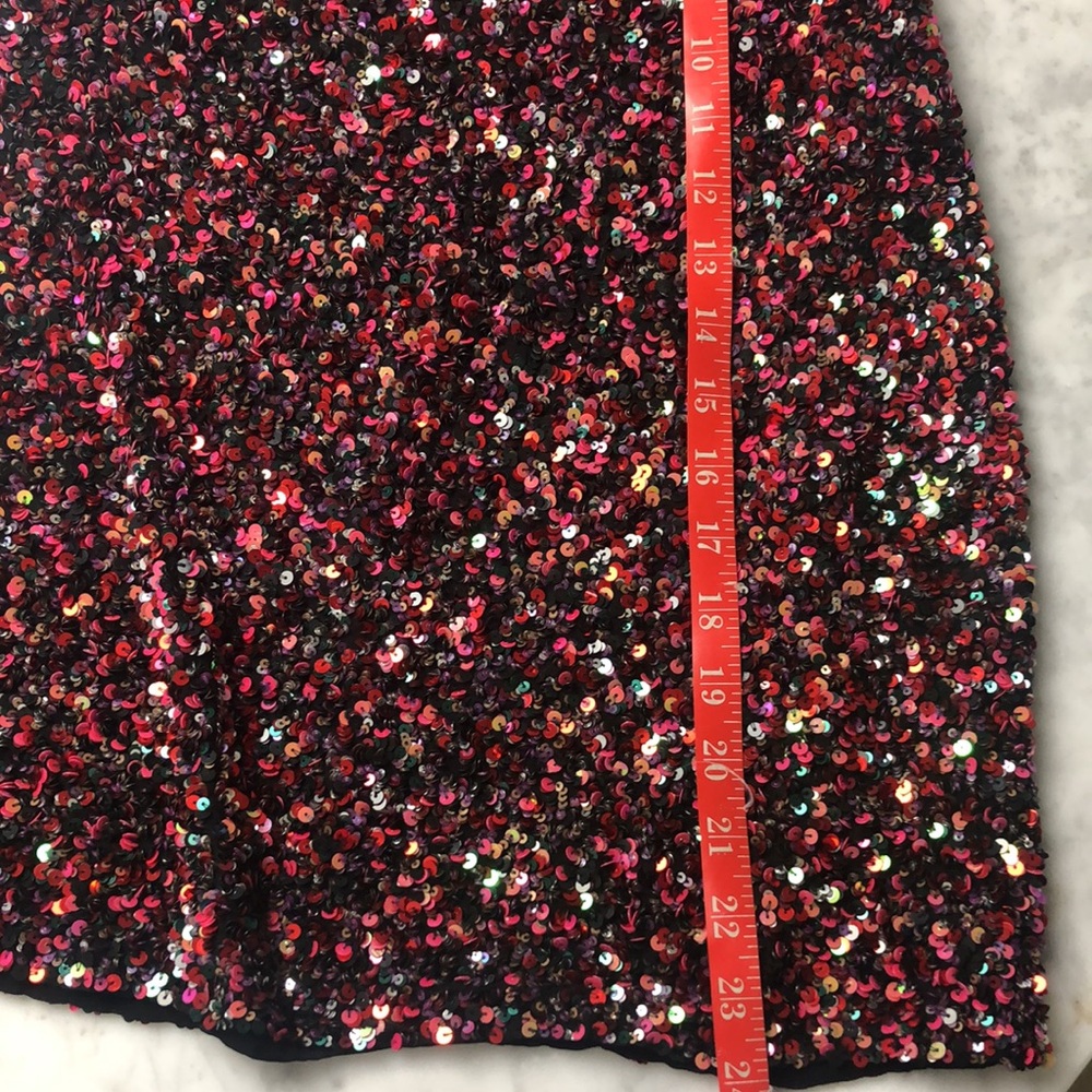 Retrofete Multicolor sequin Strapless Mini Dress Size 4 - Picture 12 of 12